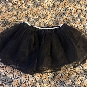 Girls OS black tulle tutu